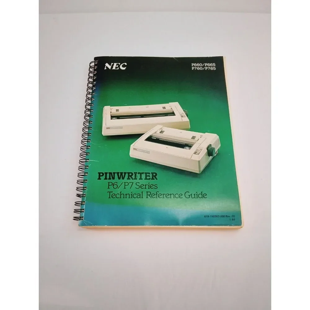 NEC Pinwriter P6/P7 Series Technical Reference Guide